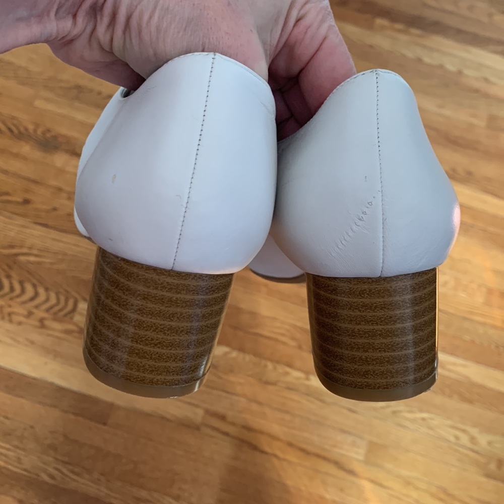 White Leather Shoes - Picture 5 of 7